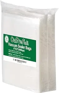 O2frepak 100 Quart Size 8" x 12"Vacuum Sealer Bags with BPA Free and Puncture Prevention,Vacuum Seal Freezer Bags,Great for Sous Vide Vaccume Sealer PreCut Bags