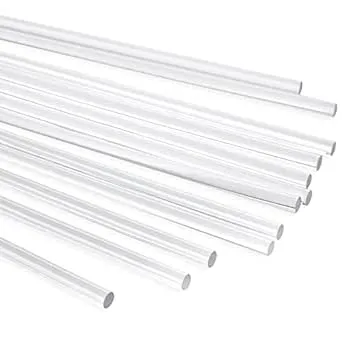 Juvale 12 Pack Plastic Dowel Rods