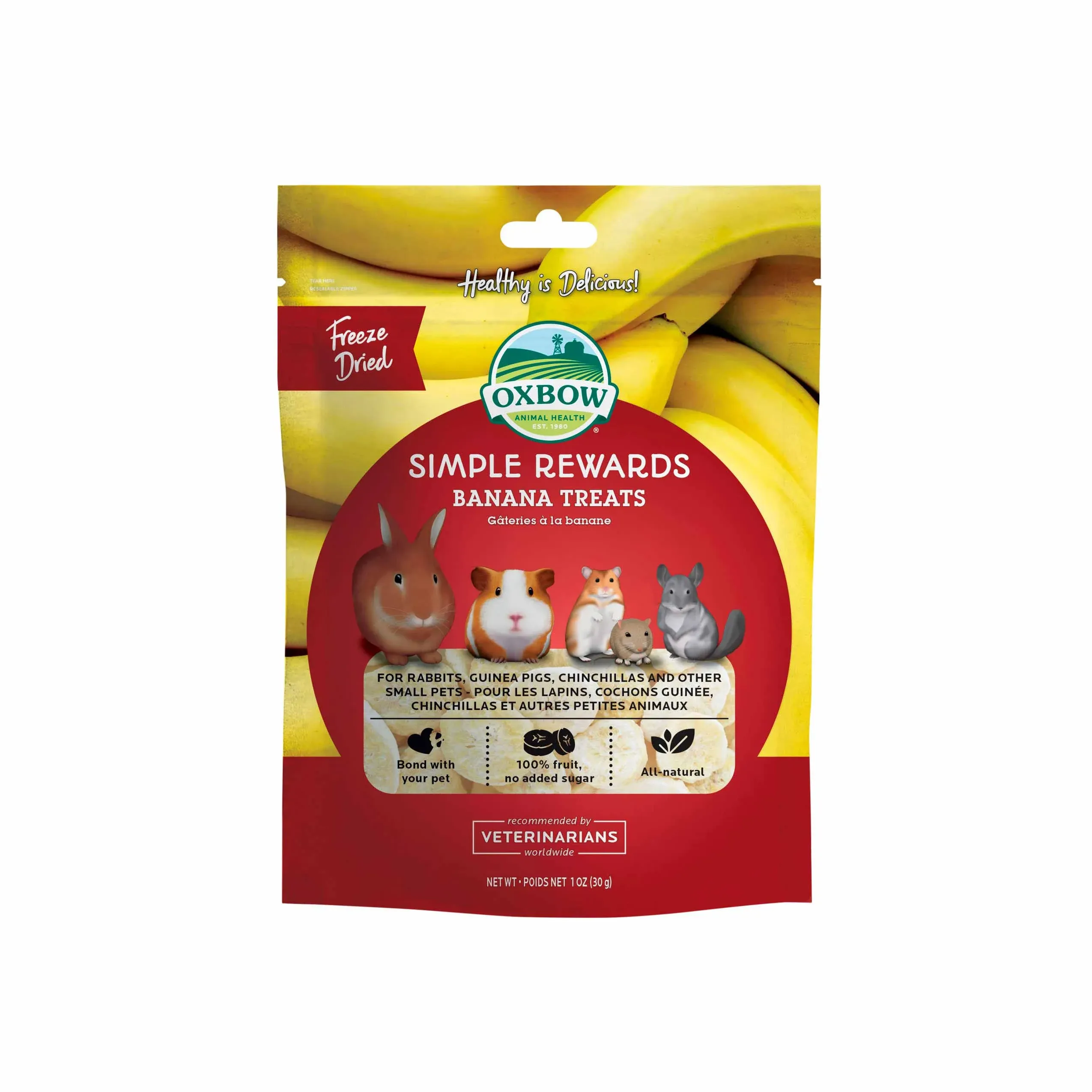 Oxbow Simple Rewards Banana Treats - 1 oz