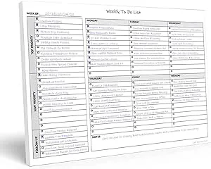 Life Charge Weekly To Do List Notepad