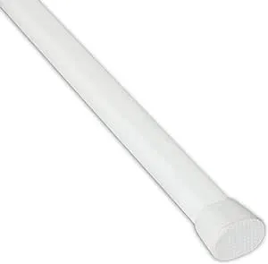 Rod Desyne SPT-O-22-1 Oval Spring Tension Rod 22"-36", White, 22-36"