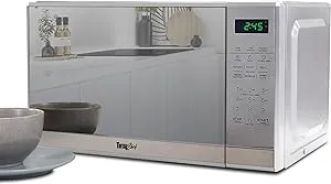 Total Chef 0.7 Cu ft Countertop Microwave Oven, 700W,Stainless Steel