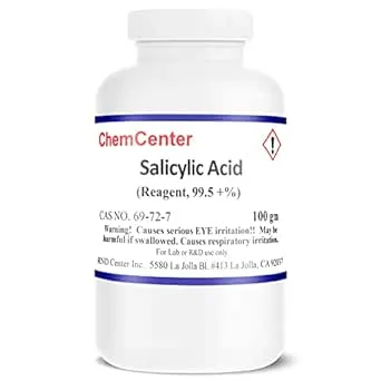 ChemCenter Salicylic Acid, Ultra Pure, Powder,100 Grams