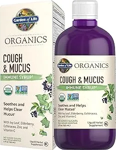 Garden of Life Mykind Organics Cough & Mucus Immune Syrup 5 fl oz