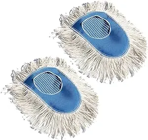 Nine Forty Heavy Duty, Industrial-Strength Cotton Wedge Dust Mop Head - Home & Commercial Hardwood Floor Cleaning - Designed for High-Performance Janitorial & Housekeeping Tasks