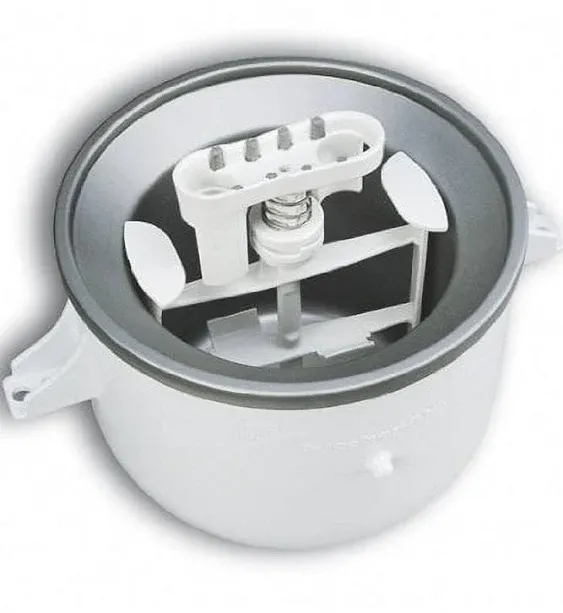 Kitchenaid Ice Cream Maker Attachment, White, 2 qt