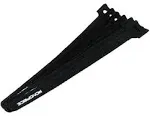 Monoprice Hook and Loop Fastening Cable Ties, 9in, 100 pcs/pack, Black