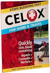 CELOX First Aid Temporary Traumatic Wound Treatment 2g, 10-Pack