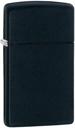 Zippo Slim Black Matte Pocket Lighter