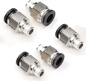 CEKER PC Od x NPT Thread Push to Connect Pneumatic Tube Fitting Male Straight Fittings Push Fit Quick