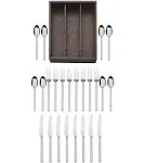 Mikasa Living Arlo 18.0 24 Piece Stainless Steel Flatware Set, Service for 8