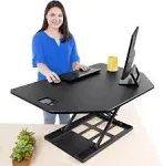 Stand Steady X-Elite Premier 40" Standing Desk Converter - Black