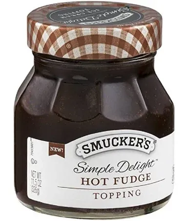 Smucker's Simple Delight Hot Fudge Topping 11.5 oz (Pack of 2)