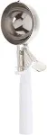 Winco ICOP-6 Ice Cream Disher with White Handle, Size 6, 5.5 ounces, Stainless Steel