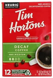 Tim Horton's Single Serve Coffee Cups, Decaffeinated, 72 Count - Packaging May Vary