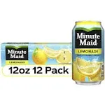 Minute Maid Lemonade - 12 pack, 12 fl oz cans