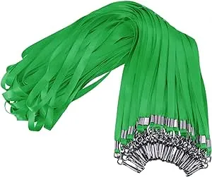 Green Lanyards Bulk 50 packs Lanyards for ID Badges,Lanyards with Swivel Hook Clips for Name Tag Lanyard ID Holder