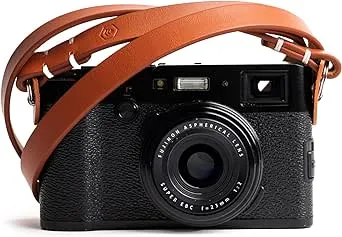 Evergreen Leather Camera Strap, Tan