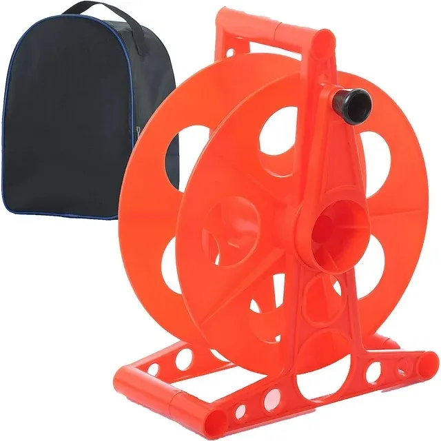 Homeon Wheels Cord Storage Reel with Handle Driven Easy to Use with Carrying Bag