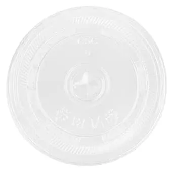 Karat C3000 95mm Diameter PET Plastic Flat Lids - 2,000 ct