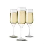 TOSSWARE POP 6oz Stemmed Flute SET OF 12, Premium Quality, Recyclable, Unbreakable & Crystal Clear Plastic Champagne Glasses, 12 Count (Pack of 1)