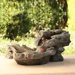 Rock Waterfall Fountain with LED Lights Alpine