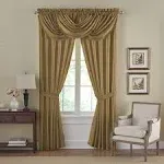 Versailles Faux Silk Waterfall Window Valance - 52" x 36"- Elrene Home Fashions