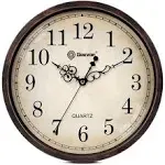 Bernhard Products Vintage Brown Wall Clock