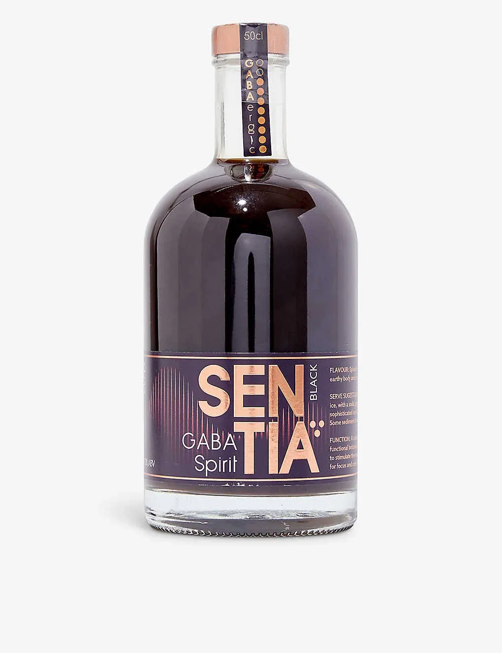 Sentia Black GABA Spirit, 50cl Non-Alcoholic Vegan Gluten Free Fair Trade 0%