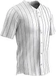 Champro Ace Men's Baseball Jersey, White/Navy / S