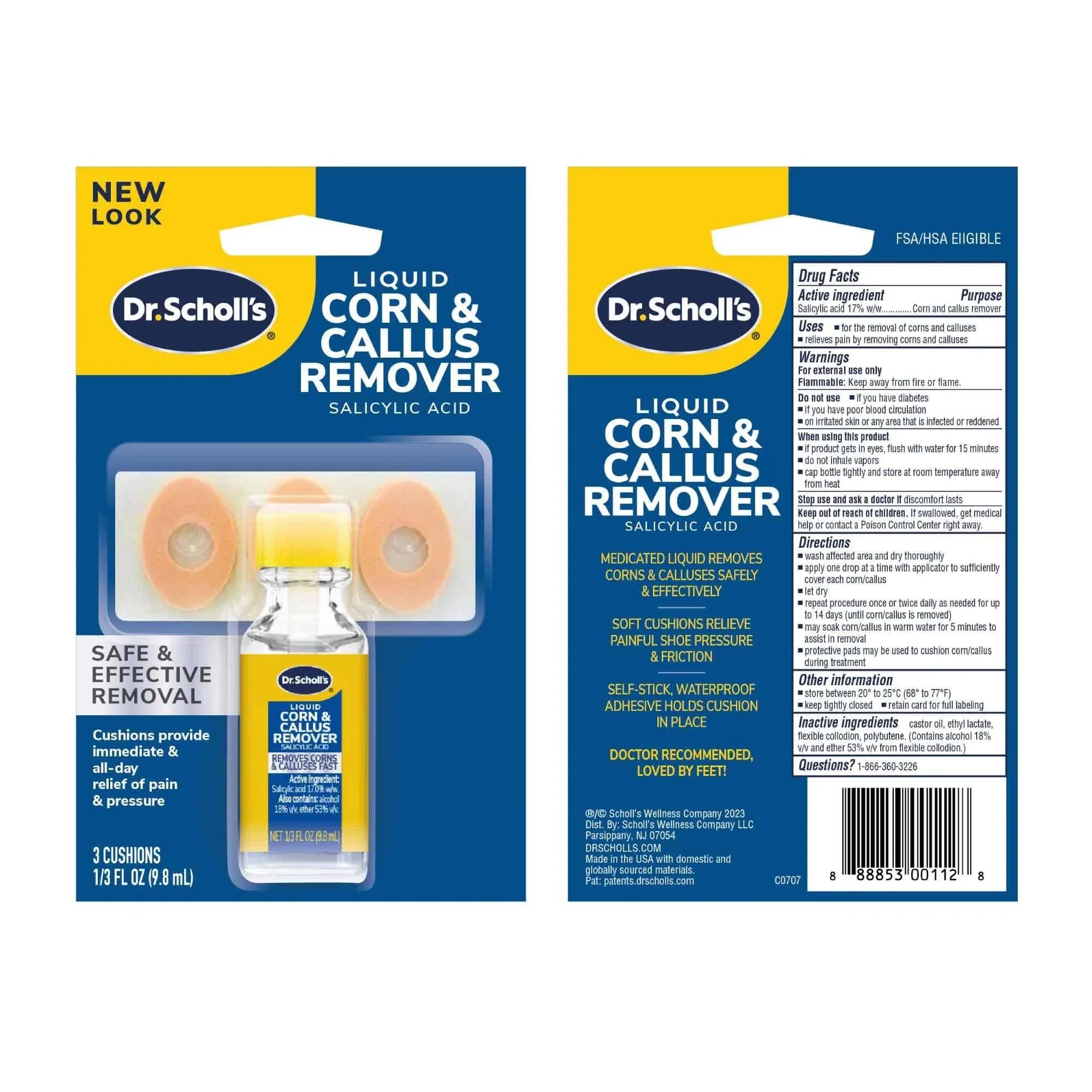 Dr. Scholl's Liquid Corn & Callus Remover 0.33 oz