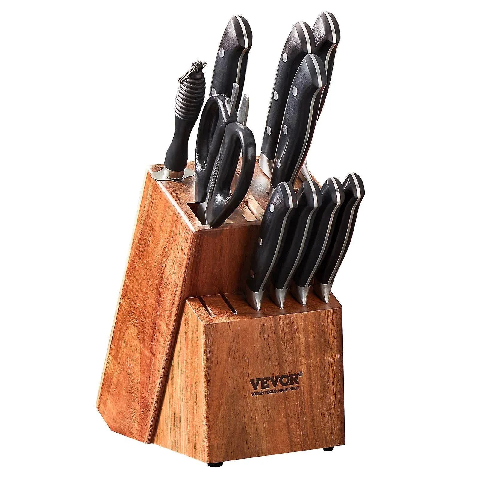 VEVOR 15 Slots Universal Knife Storage Block