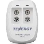 Tenergy TN141 2 Bay 9V Smart Charger with 4 Pcs Centura Low Self-Discharge 9V NiMH Rechargeable Batteries