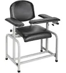 AdirMed Black Padded Blood Drawing Chair