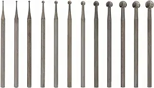 Deluxe Burs, Round Assortment, 12 Pieces | BUR-500.00