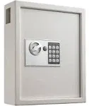 Secured 40key Cabinet With Digital Lock Wall Mount Slim Key Storage Box Space Sa