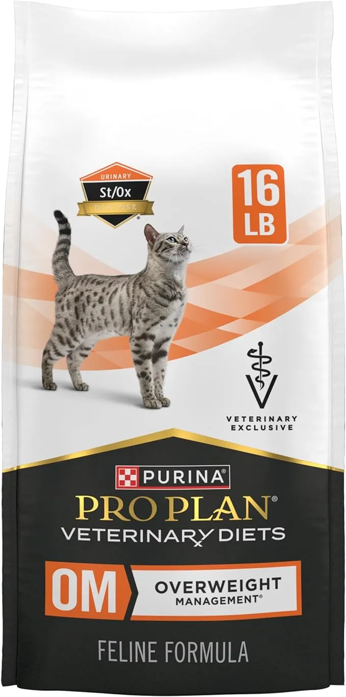 Purina Pro Plan Veterinary Diets OM Overweight Management Formula Dry Cat Food - 16 lb bag