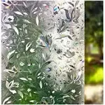 LEMON CLOUD Window Film, Decorative Window Privacy Film, 3D Stained Glass Window