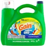 Gain Ultra Oxi Boost Liquid Laundry Detergent Waterfall Delight (184 fl oz)