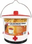 FARM INNOVATORS HB-60P Heated Poultry Drinker, 2 gal Capacity - WHITE