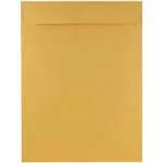 JAM Paper Kraft Open End Kraft Catalog Envelopes, 9" x 12", Brown Kraft, 50/Pack (4132I)