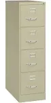 Hirsh 22"D Vertical 4-Drawer File Cabinet, Light Gray