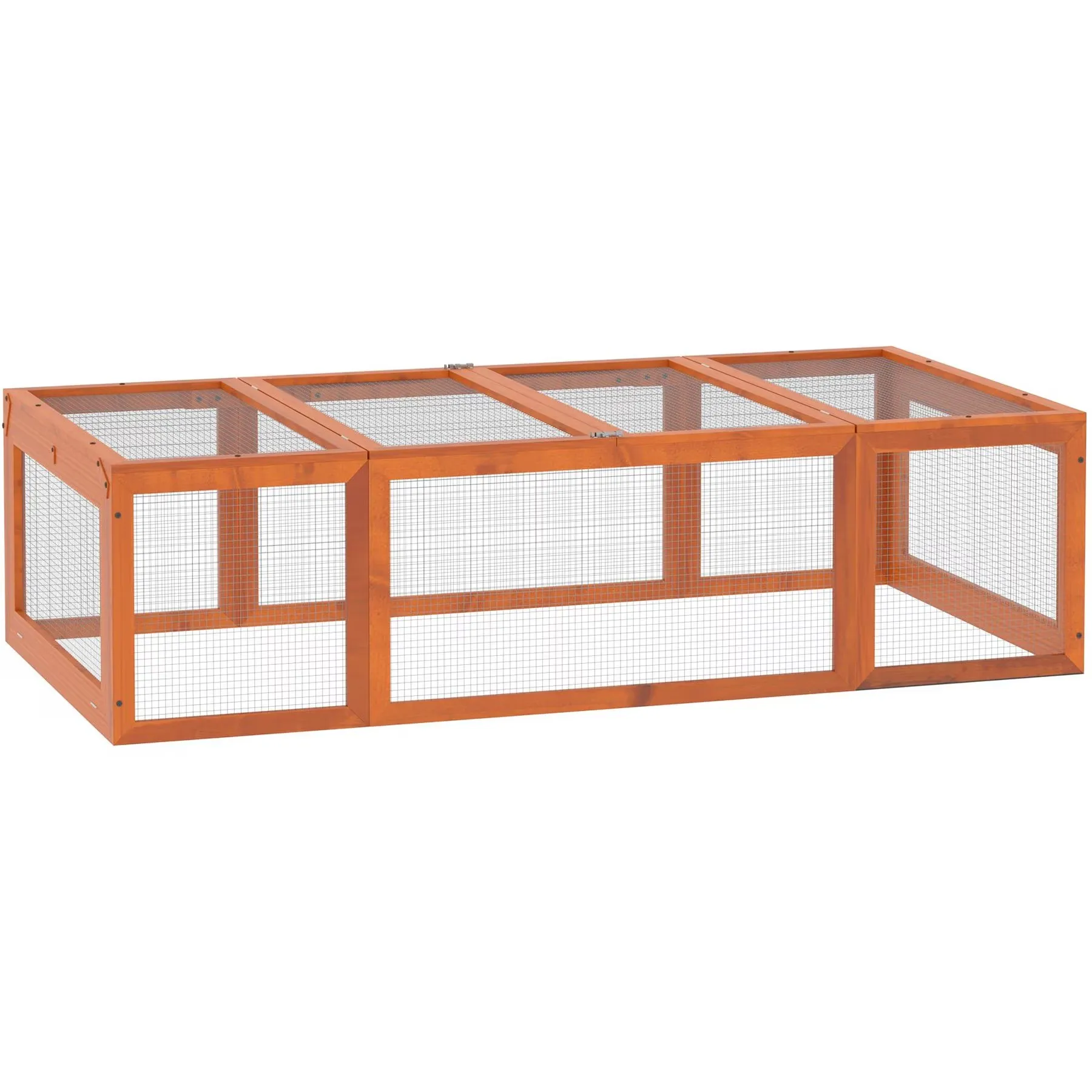 PawHut Large Wooden Rabbit Hutch