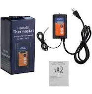 BN-LINK Digital Heat Mat Thermostat Controller for Seed Germination, Reptiles and Brewing Breeding Incubation Greenhouse, 40-108°F, 8.3A 1000W ETL Listed