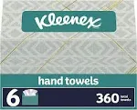 Kleenex Disposable Paper Hand Towels, 6 Boxes, 60 Tissues per Box (360 Total... 