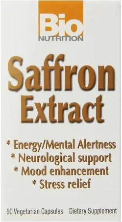 Buy Saffron Extract 50 VEG CAPS By Bio Nutrition Inc | Herbspro.com