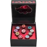 Naruto Shippuden Akatsuki Ten Clans Collectors Rings Set