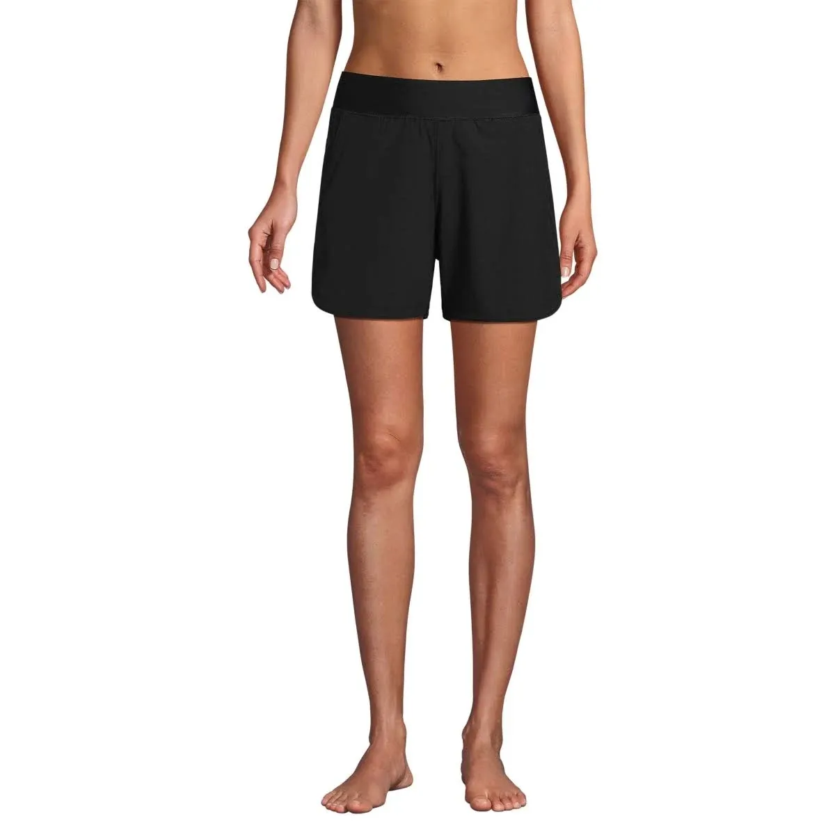 Women's Lands' End 5" Quick Dry Swim Shorts With Panty