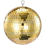 NuLink 8&#034; Disco Light Mirror Ball with Hanging Ring  Assorted Colors 