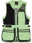 BG MESH SHOOTING VEST R-HAND WOMEN'S LARGE BLACK/NEOMINT